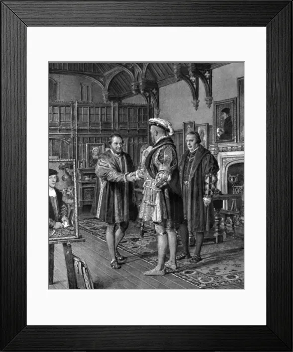 Framed Print : Holbein meets Henry VIII Framed Print : Holbein meets Henry VIII