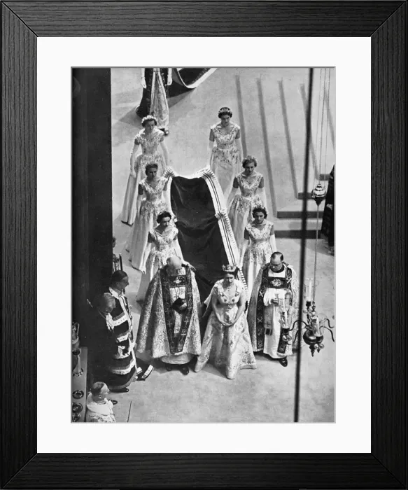 Framed Print : Coronation of Queen Elizabeth II, 1953 Framed Print : Coronation of Queen Elizabeth II, 1953