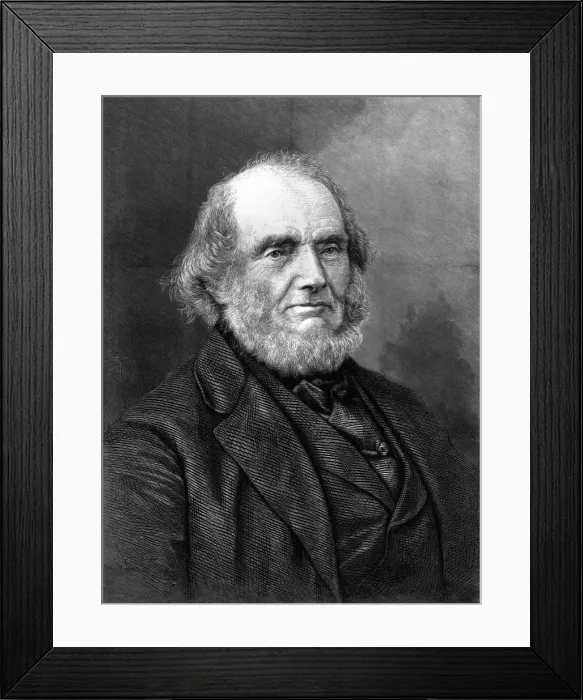 Framed Print : Portrait of The Right Hon. Earl Russel, K. G Framed Print : Portrait of The Right Hon. Earl Russel, K. G