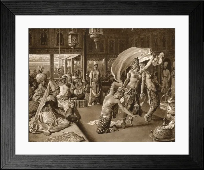 Framed Print : Solyman IIs palace being graced with dancing women Framed Print : Solyman IIs palace being graced with dancing women