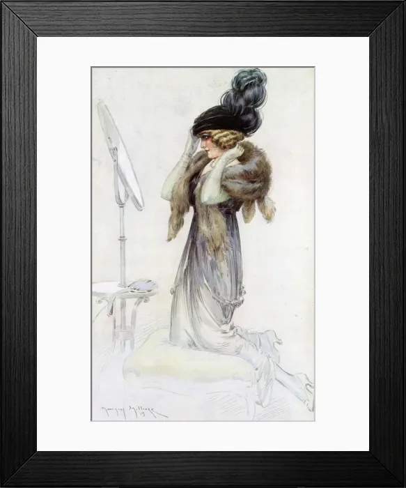 Framed Print : Ready to go out 1914