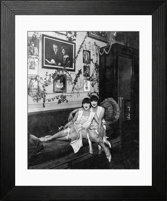 Framed Print : The Dolly Sisters in their Dressing Room Framed Print : The Dolly Sisters in their Dressing Room