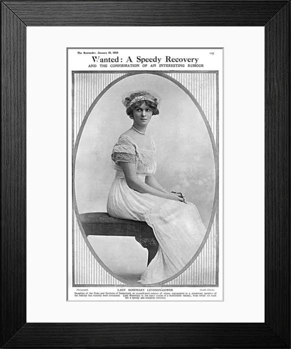 Framed Print : Lady Rosemary Leveson-Gower Framed Print : Lady Rosemary Leveson-Gower