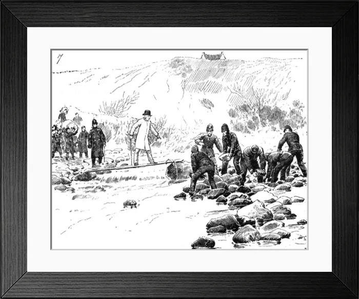 Framed Print : Police, under direction of the sheriff. Isle of Skye Framed Print : Police, under direction of the sheriff. Isle of Skye