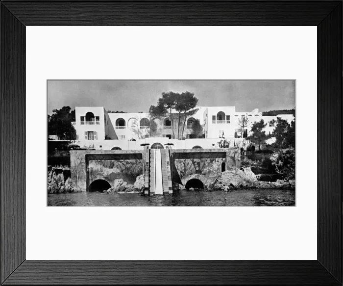 Framed Print : Chateau de L Horizon - Riviera villa of Maxine Elliott