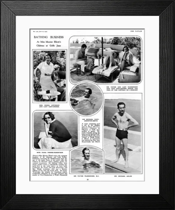 Framed Print : At Maxine Elliotts chateau at Golfe Juan, French Riviera Framed Print : At Maxine Elliotts chateau at Golfe Juan, French Riviera