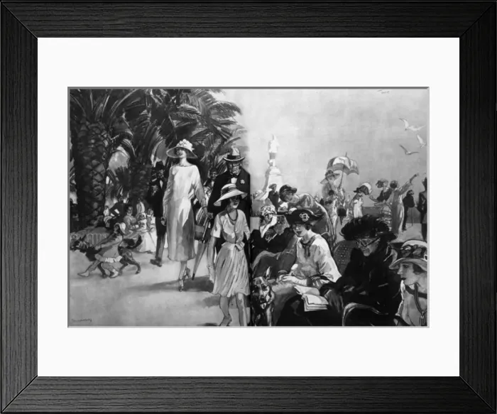 Framed Print : The Promenade at Cannes by Steven Spurrier Framed Print : The Promenade at Cannes by Steven Spurrier