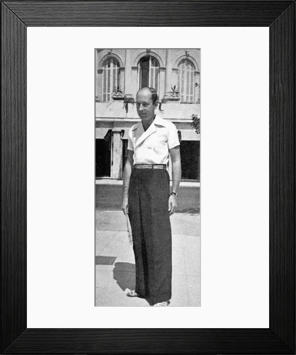 Framed Print : Mens fashions for the French Riviera, 1934 Framed Print : Mens fashions for the French Riviera, 1934