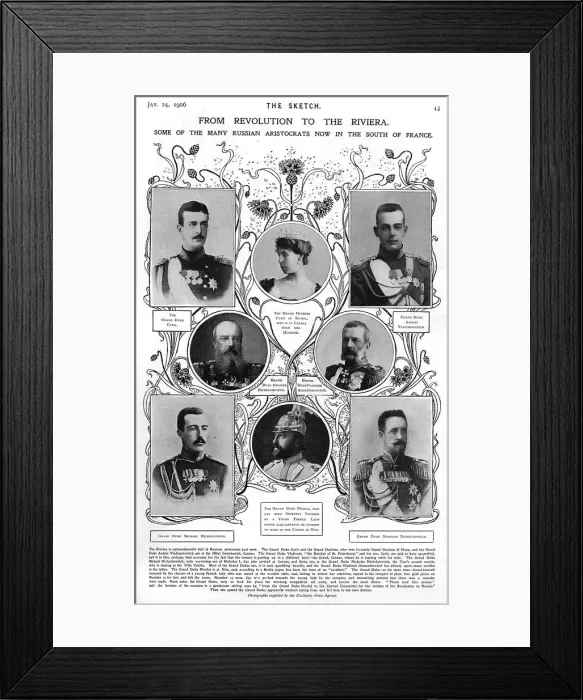 Framed Print : Russian aristocrats on the Riviera, 1906 Framed Print : Russian aristocrats on the Riviera, 1906