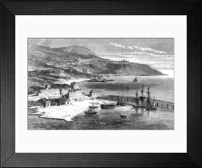 Framed Print : Nice in 1860