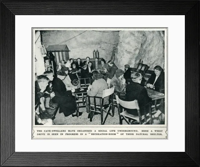 Framed Print : Chislehurst caves during WWII Framed Print : Chislehurst caves during WWII