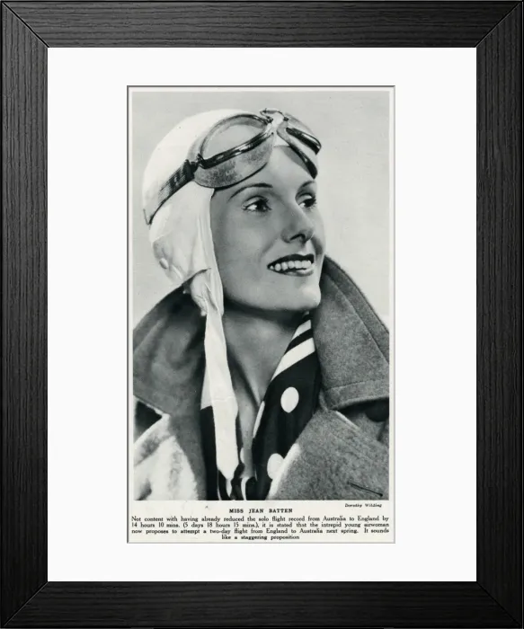 Framed Print : Jean Batten Framed Print : Jean Batten
