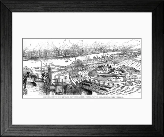 Framed Print : Middlesbrough and Cleveland Iron Trade Jubilee Framed Print : Middlesbrough and Cleveland Iron Trade Jubilee