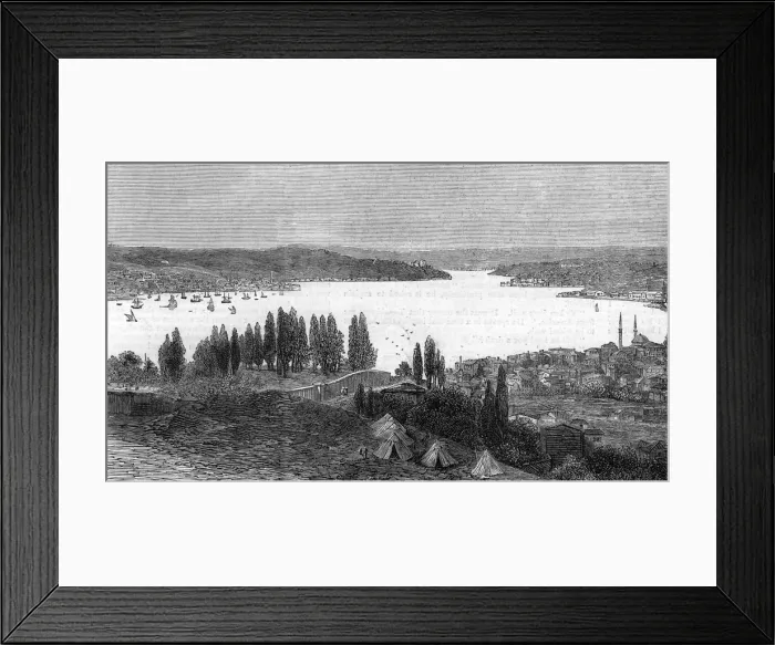 Framed Print : View of the Bosphorus, Turkey, 1878 Framed Print : View of the Bosphorus, Turkey, 1878