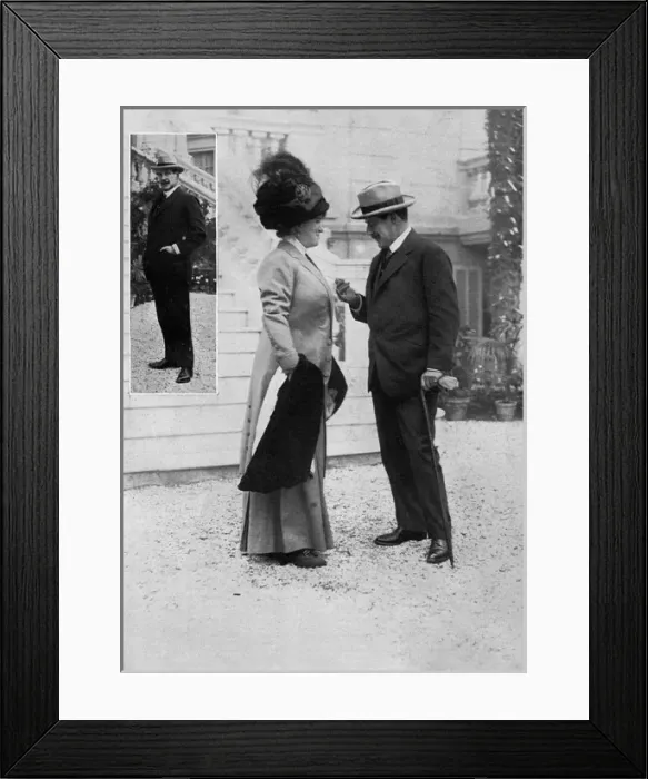 Framed Print : Bernard Partridge and wife at Monte Carlo, 1910 Framed Print : Bernard Partridge and wife at Monte Carlo, 1910