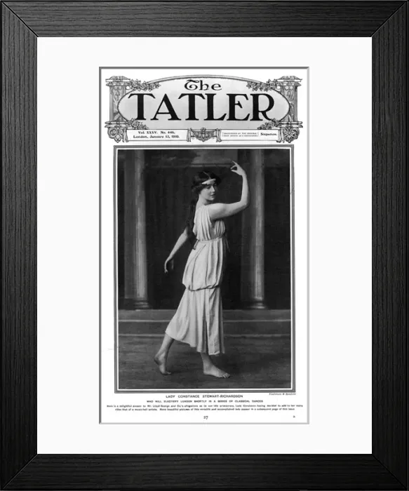 Framed Print : Tatler front cover - Lady Constance Stewart-Richardson Framed Print : Tatler front cover - Lady Constance Stewart-Richardson
