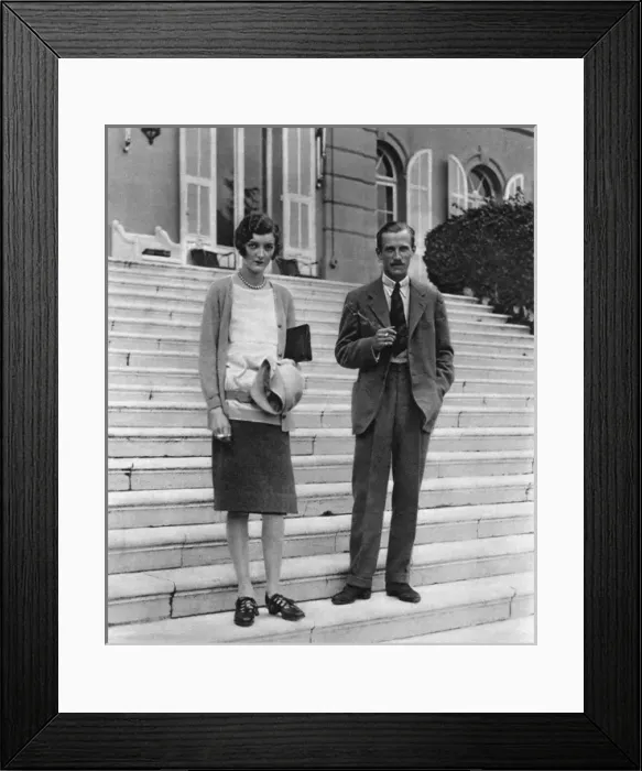 Framed Print : Lord and Lady Brownlow at Antibes Framed Print : Lord and Lady Brownlow at Antibes