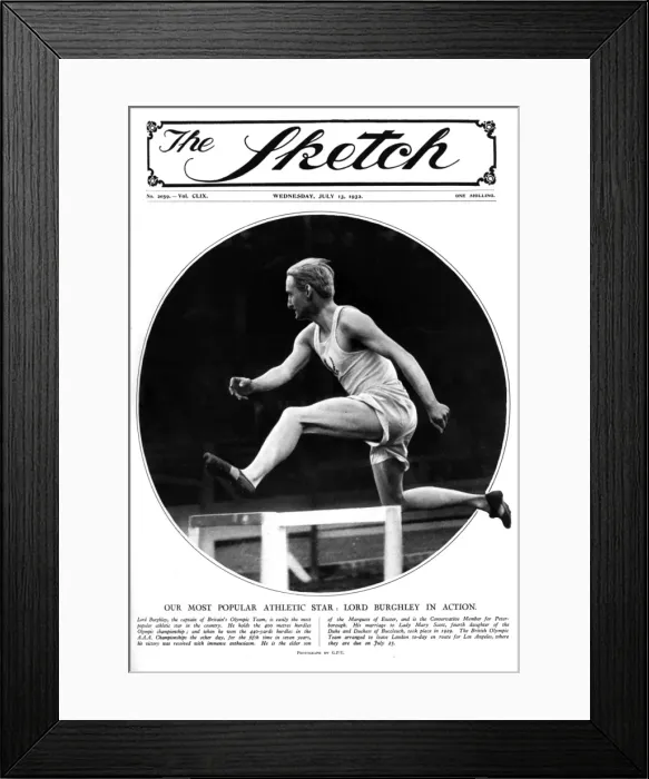 Framed Print : Sketch cover featuring Lord Burghley in action Framed Print : Sketch cover featuring Lord Burghley in action