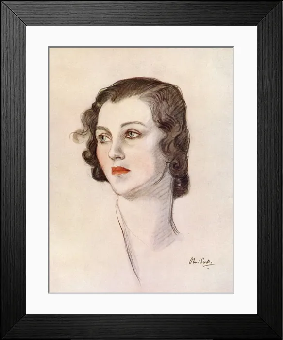 Framed Print : Lady Bridgett Poulett by Olive Snell Framed Print : Lady Bridgett Poulett by Olive Snell