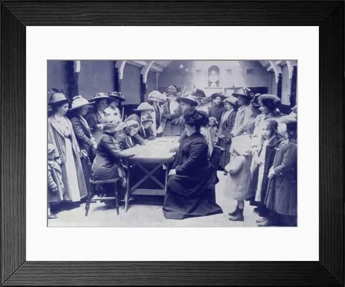 Framed Print : Covenanting women: signing the anti-Home-rule pledge Framed Print : Covenanting women: signing the anti-Home-rule pledge