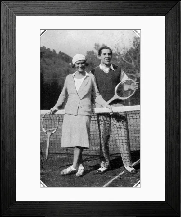 Framed Print : Gabrielle Chanel & Baron Pantz on the French Riviera Framed Print : Gabrielle Chanel & Baron Pantz on the French Riviera