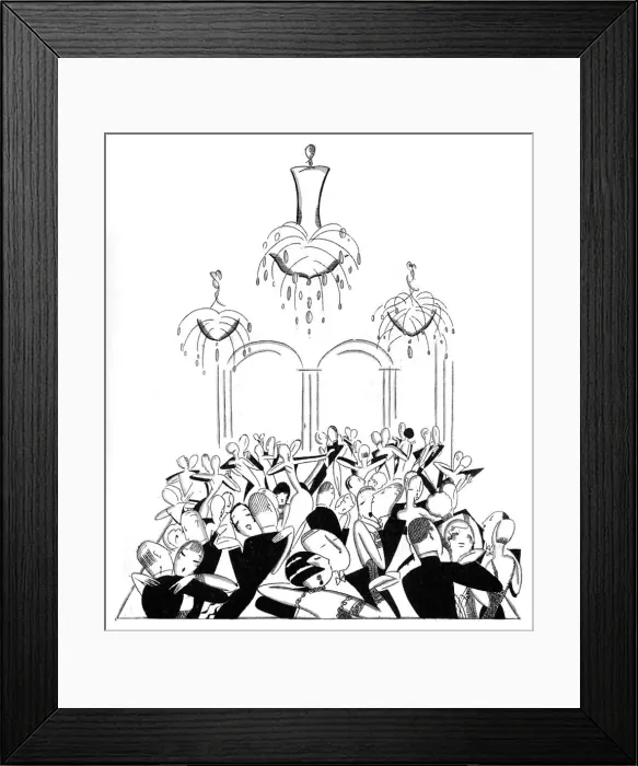 Framed Print : The new ballroom at the Savoy by Fish Framed Print : The new ballroom at the Savoy by Fish