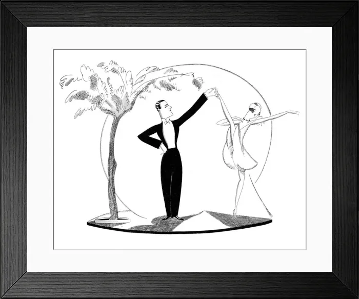 Framed Print : Maurice and Eleonora at the Acacia, 1926