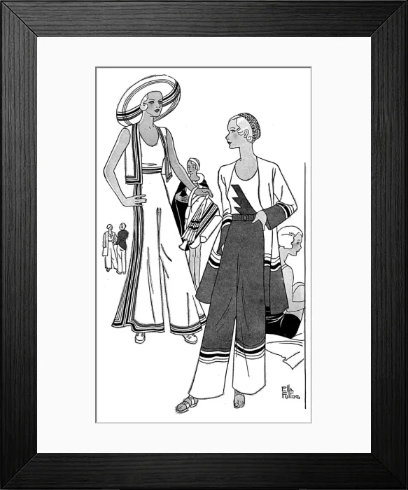 Framed Print : Pyjama suits from Gamages, 1931 Framed Print : Pyjama suits from Gamages, 1931