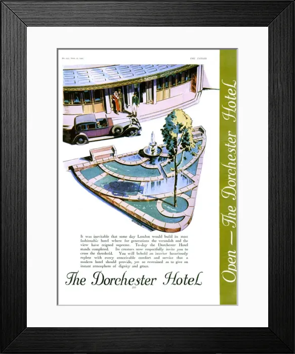 Framed Print : The newly opened Dorchester Hotel Framed Print : The newly opened Dorchester Hotel