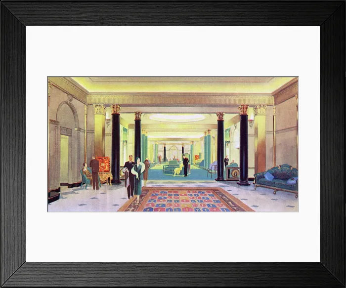 Framed Print : Main entrance to the lounge, newly opened Dorchester Hotel Framed Print : Main entrance to the lounge, newly opened Dorchester Hotel