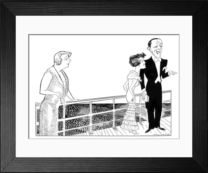 Framed Print : Scene from Mr Faint-Heart by Tom Titt Framed Print : Scene from Mr Faint-Heart by Tom Titt
