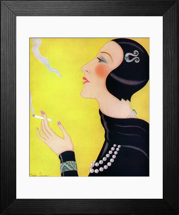 Framed Print : The Cigarette by Gordon Conway Framed Print : The Cigarette by Gordon Conway