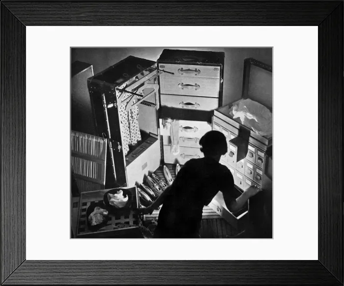 Framed Print : Louis Vuitton travelling trunk