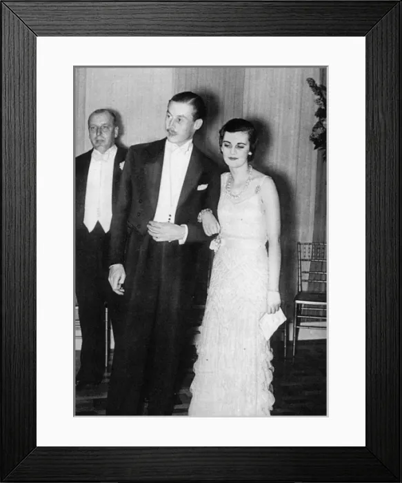 Framed Print : Miss Margaret Whigham and Mr Pemberton Framed Print : Miss Margaret Whigham and Mr Pemberton
