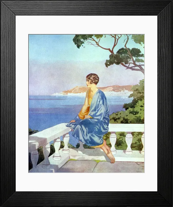 Framed Print : Coat D Azur by Douglas Wales Framed Print : Coat D Azur by Douglas Wales