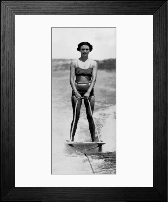 Framed Print : Lady Naylor-Leyland aquaplaning
