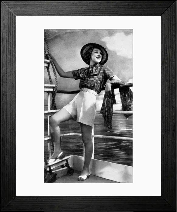 Framed Print : Outfit for beach and deck wear Framed Print : Outfit for beach and deck wear