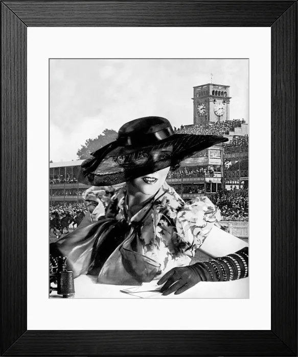 Framed Print : Ascot hat from Debenham and Freebody, 1934 Framed Print : Ascot hat from Debenham and Freebody, 1934