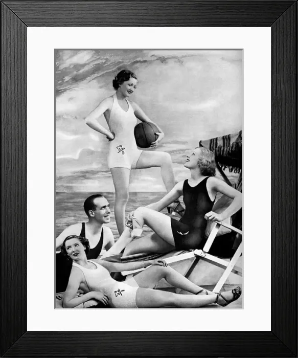 Framed Print : Jantzen swimwear Framed Print : Jantzen swimwear