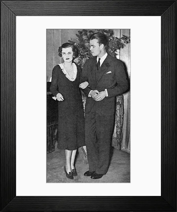 Framed Print : Mr Charles Sweeney and Miss Margaret Whigham Framed Print : Mr Charles Sweeney and Miss Margaret Whigham