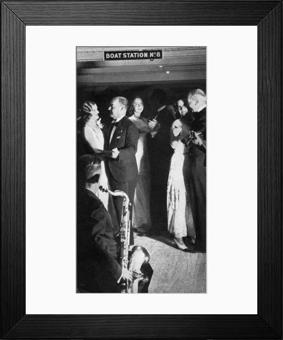 Framed Print : Dancing on board an ocean cruise liner Framed Print : Dancing on board an ocean cruise liner