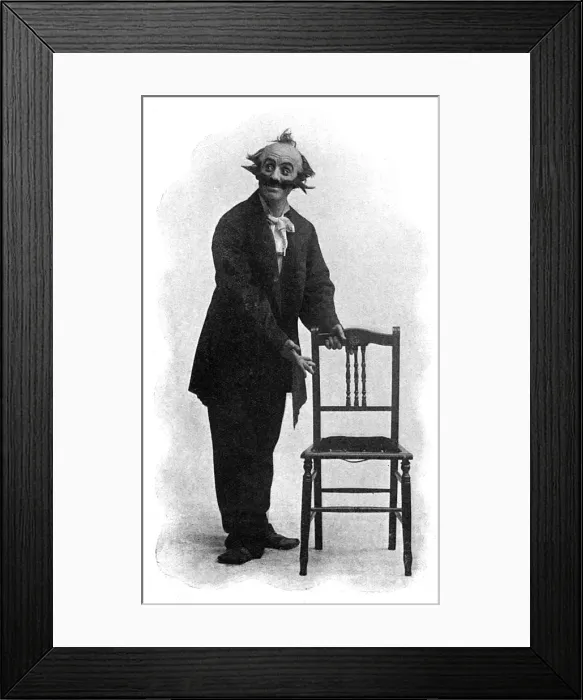 Framed Print : Dan Leno as the Shop Walker Date: 1902 Framed Print : Dan Leno as the Shop Walker Date: 1902