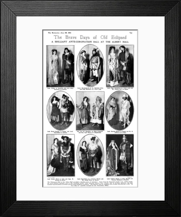 Framed Print : The Shakespeare Ball at the Albert Hall, 1911 Framed Print : The Shakespeare Ball at the Albert Hall, 1911