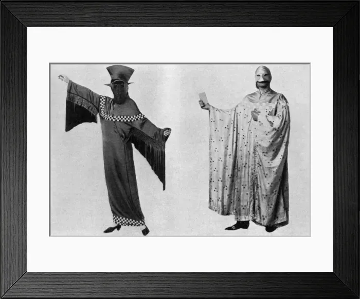 Framed Print : Futurist costumes at the Artists Costume Ball Framed Print : Futurist costumes at the Artists Costume Ball
