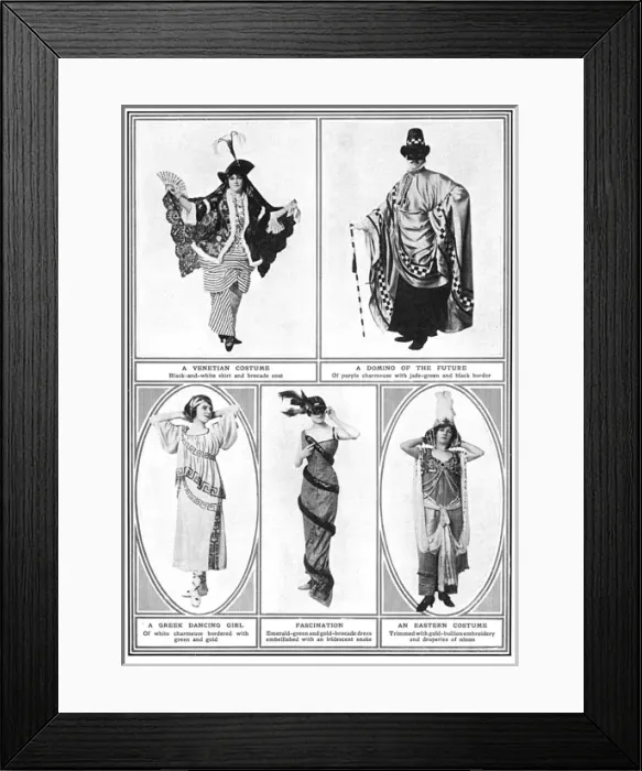 Framed Print : Costumes at the Artists Costume Ball Framed Print : Costumes at the Artists Costume Ball