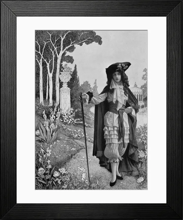 Framed Print : Aubrey Beardsley fancy dress at Artists Costume Ball Framed Print : Aubrey Beardsley fancy dress at Artists Costume Ball