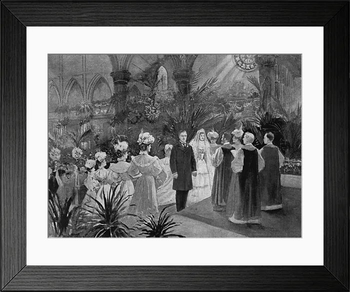 Framed Print : Duke of Marlborough wedding to Consuelo Vanderbilt Framed Print : Duke of Marlborough wedding to Consuelo Vanderbilt