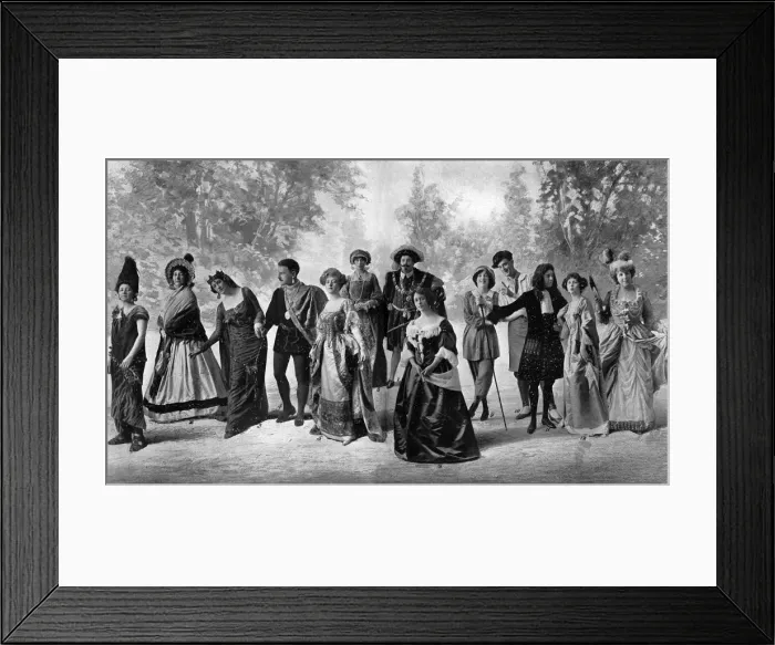 Framed Print : Society at a costume ball, 1912 Framed Print : Society at a costume ball, 1912