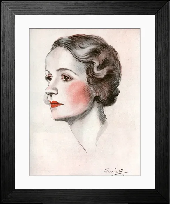 Framed Print : The Begum Aga Khan, by Olive Snell Framed Print : The Begum Aga Khan, by Olive Snell