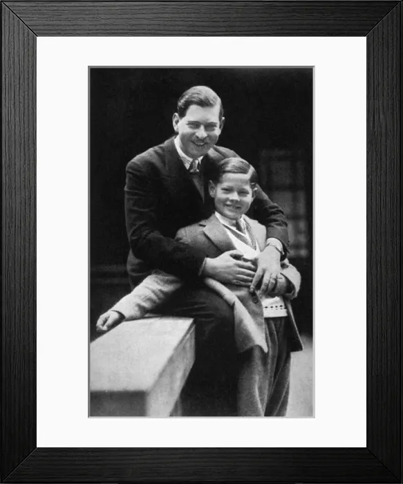 Framed Print : Portrait of King and Crown Prince of Romania, 1931 Framed Print : Portrait of King and Crown Prince of Romania, 1931